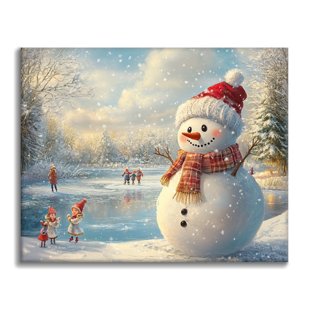 Christmas Snowman - Paint by Numbers