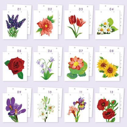 Flowers Edition - 2027 Paint by Numbers Desk Calenda