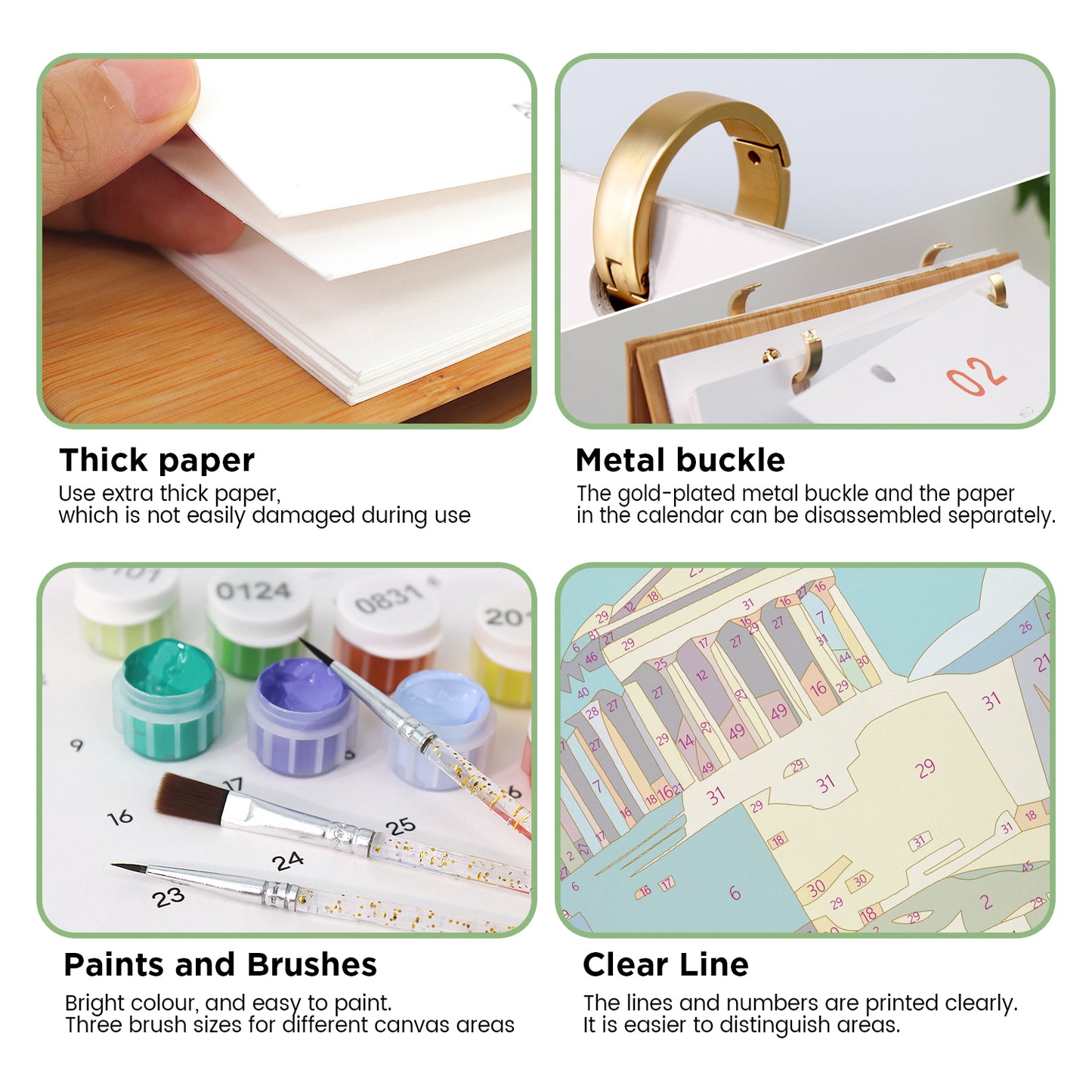 Travel Edition - 2027 Paint by Numbers Desk Calenda