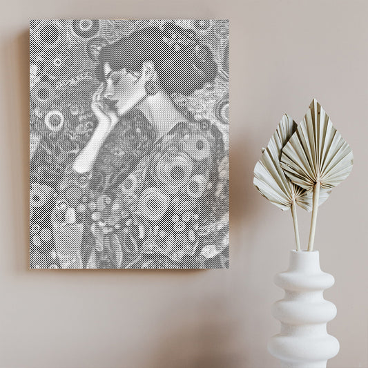 Vintage Woman - Dot Painting