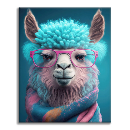 Art de lama mignon - Peinture par numéros