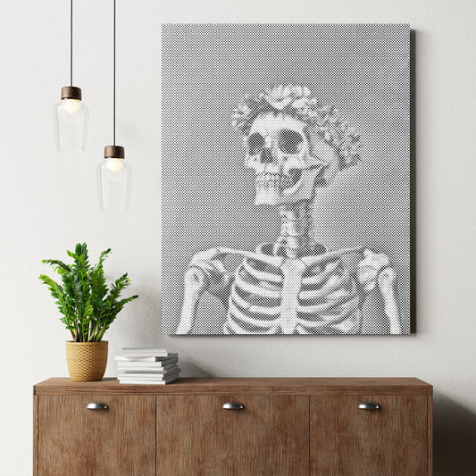 Smiling Skull - Dot Painting