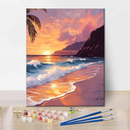 Dreamy Sunset - Paint by Numbers