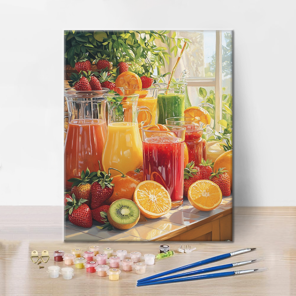 Sunny Kitchen Juices - Paint by Numbers