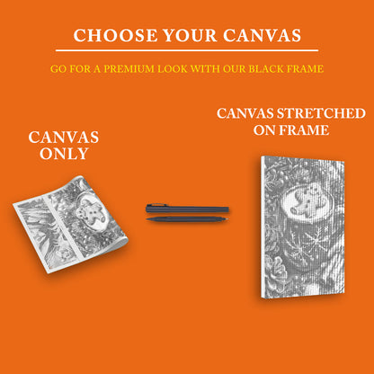 Gingerbread Man and Hot Tea - Dot Painting