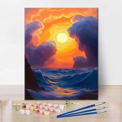 Dreamy Sunset - Paint by Numbers