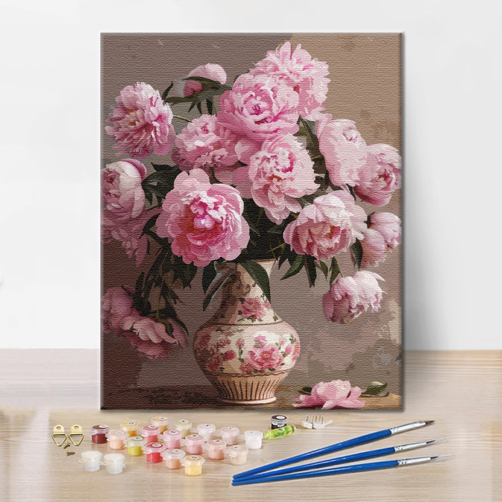 Pivoine - Peinture par numéros