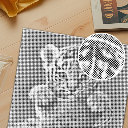 Adorable Tiger Cub - Dot Painting