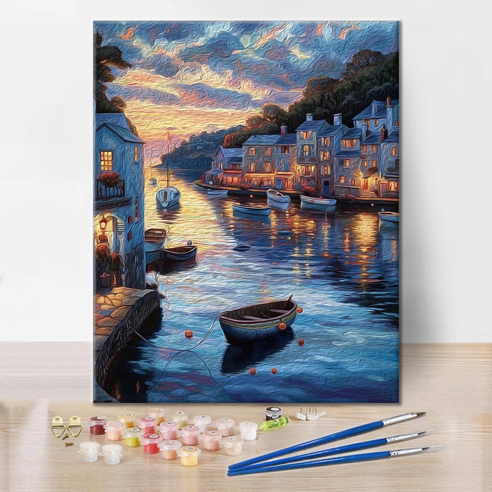 Sunset Town - Peinture par numéros