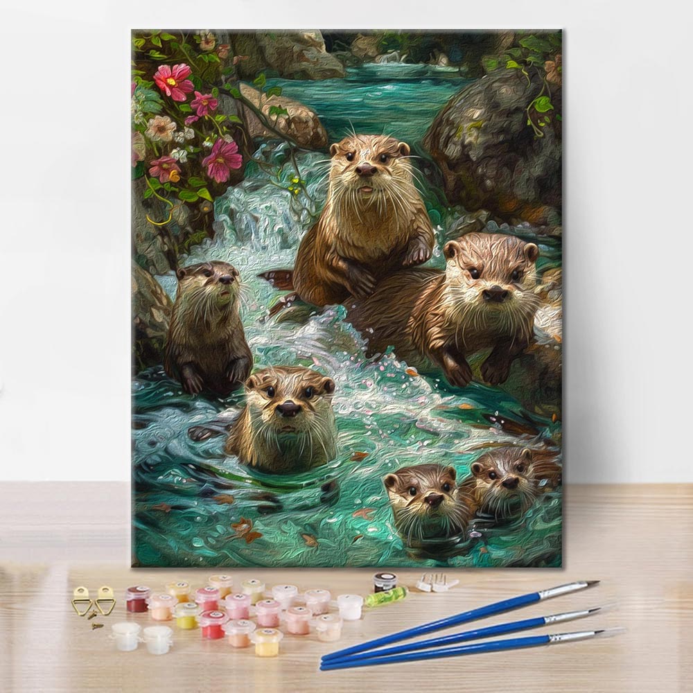 Loutre - Peinture par numéros