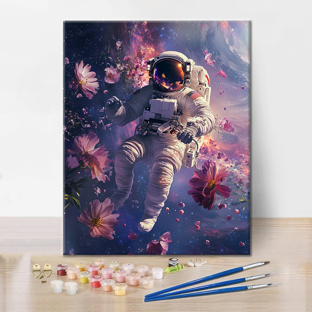 Space Walk in a Dreamlike Cosmos - Paint by Numbers