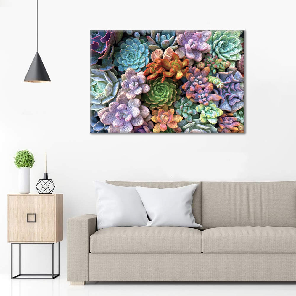 Plantes succulentes - Peinture par numéros