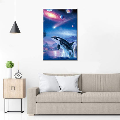 Dernier jour - Baleine Planète Aurora - Peinture par numéros