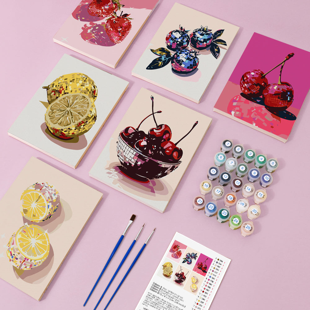 Luminous Fruit - Paint by Numbers