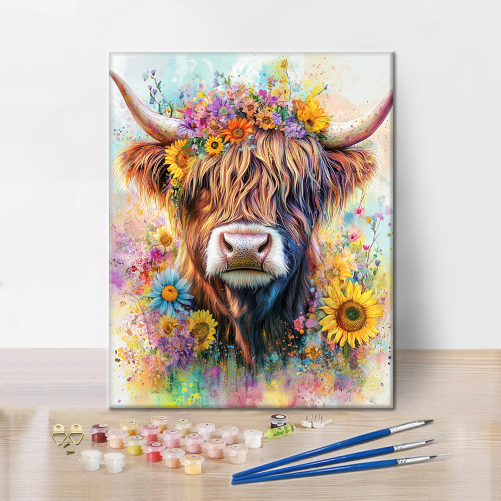 Highland Cattle - Paint by Numbers