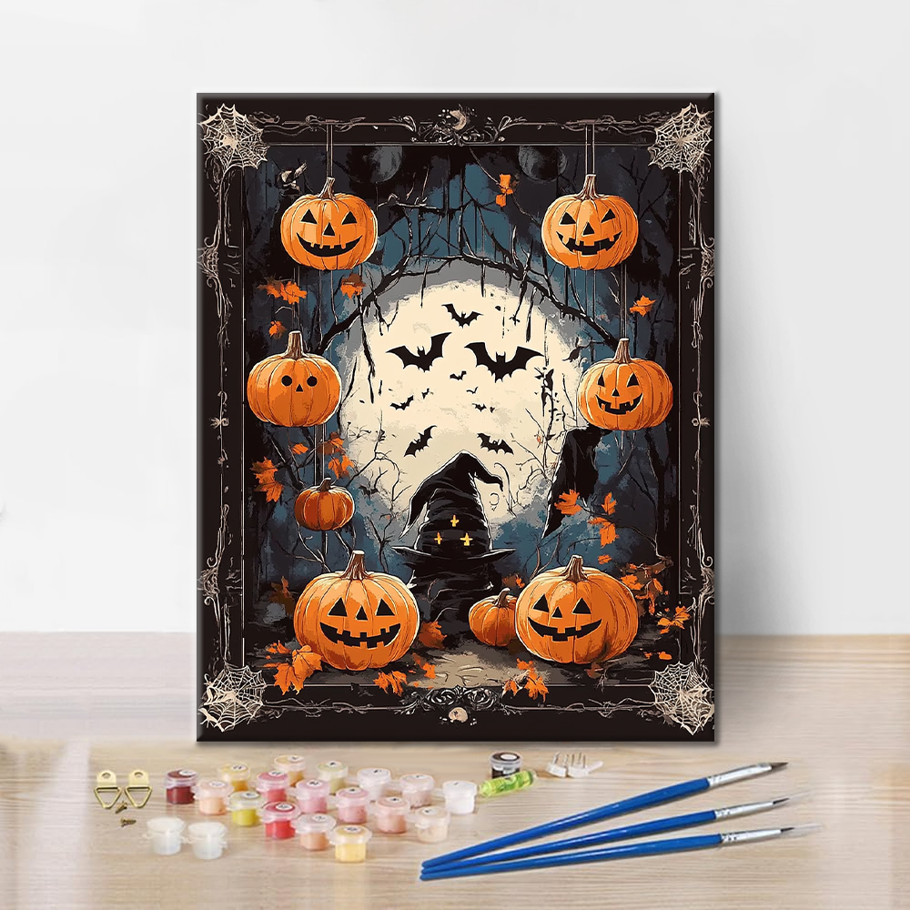 Wicked Pumpkin - Paint by Numbers