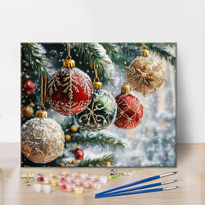 Christmas Balls - Paint by Numbers