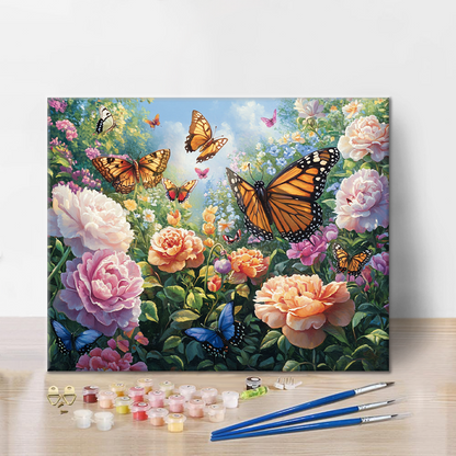 Butterfly Garden - Paint by Numbers