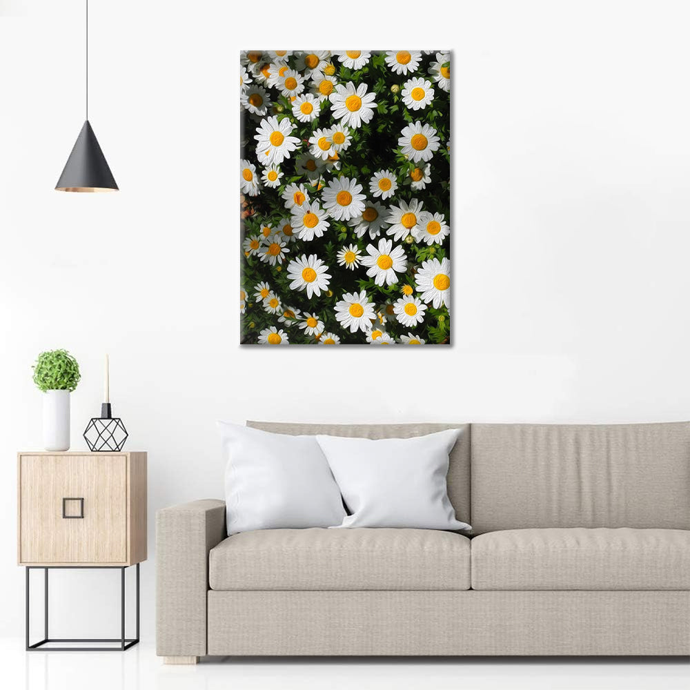 Daisy Cluster Nature Mural - Paint by Numbers