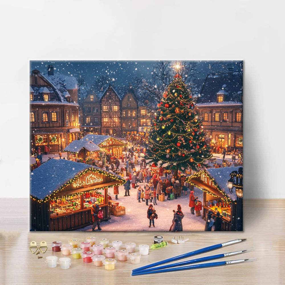 Christmas Town - Paint by Numbers