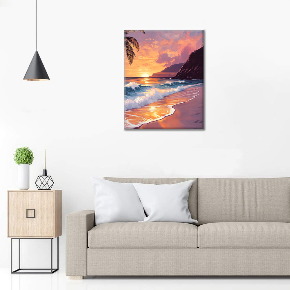 Dreamy Sunset - Paint by Numbers