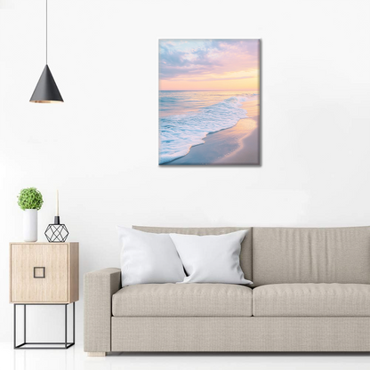 Peaceful Dawn Beach - Paint by Numbers