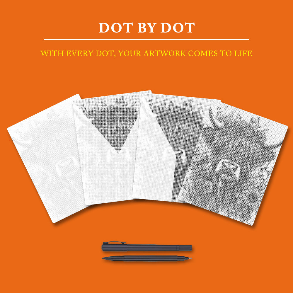 Highland Cattle - Dot Painting