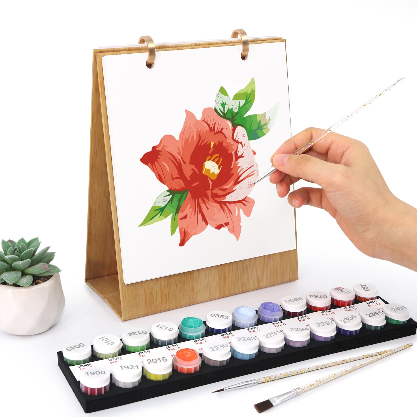 Flowers Edition - 2027 Paint by Numbers Desk Calenda