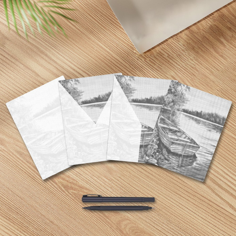 Boats in the Lake - Dot Painting