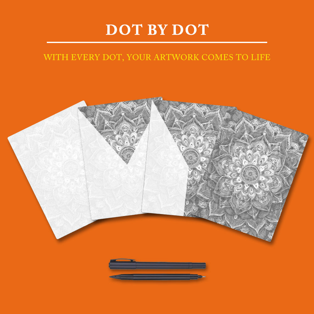 Rainbow Flower Mandala - Dot Painting