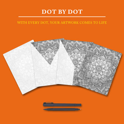 Rainbow Flower Mandala - Dot Painting