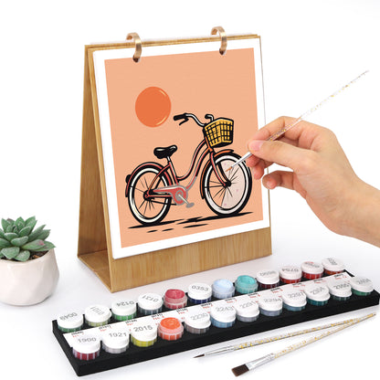 Vintage Travel - 2027 Paint by Numbers Desk Calenda
