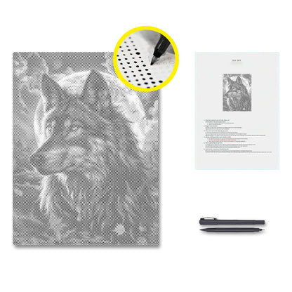 The King of Wolves - Dot Painting