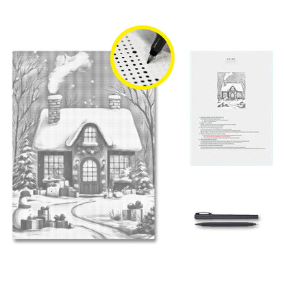 The Christmas House - Dot Painting