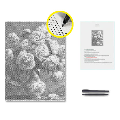 Peony - Dot Painting