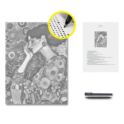 Vintage Woman - Dot Painting