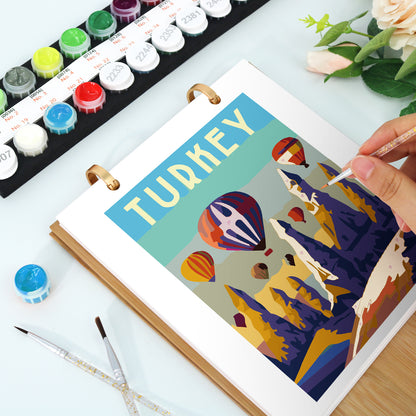 World Trip Edition - 2027 Paint by Numbers Desk Calenda