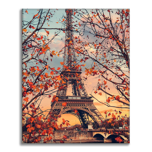 Feuilles d'automne de Paris - Peinture par numéros