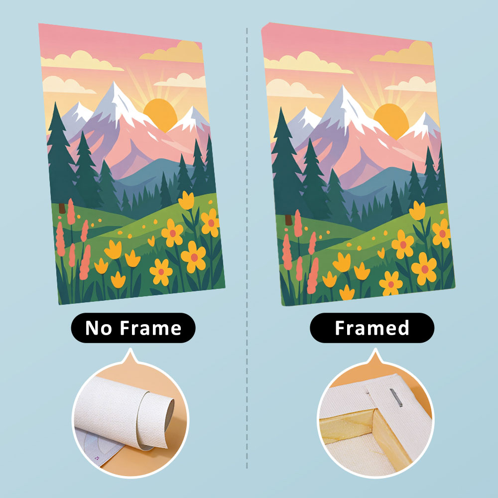 Mountains and Blooms