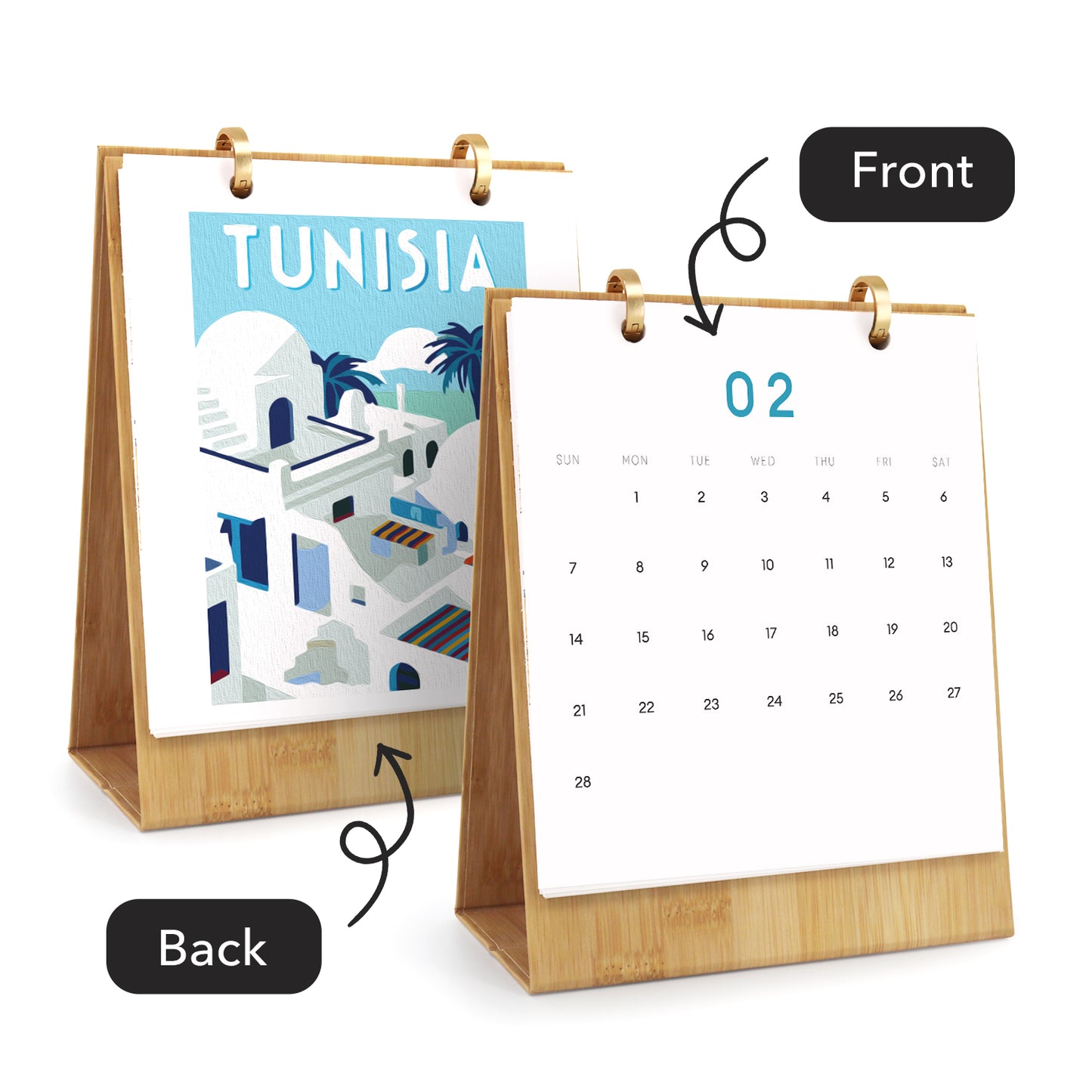World Trip Edition - 2027 Paint by Numbers Desk Calenda