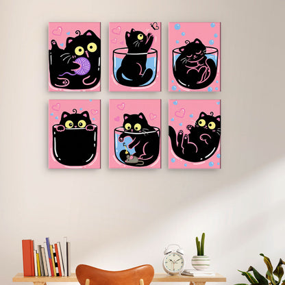 Pink Black Cats