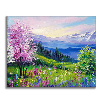 Printemps dans les Alpes - Peinture par numéros