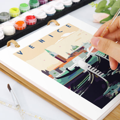 World Trip Edition - 2027 Paint by Numbers Desk Calenda
