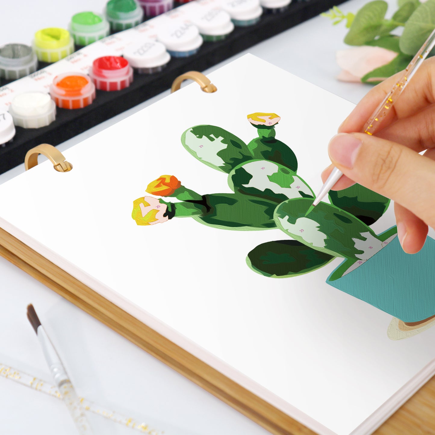Plants Edition - 2027 Paint by Numbers Desk Calenda