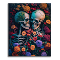 Dernier jour - Mer de squelettes de fleurs - Peinture par numéros