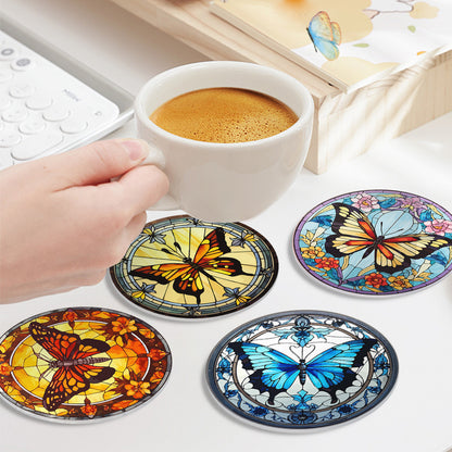 Coasters - Butterfly - Paint by Numbers