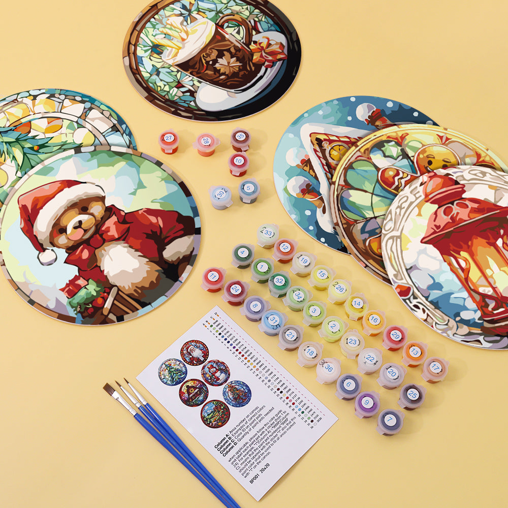 Placemats - Lovely Christmas - Paint by Numbers