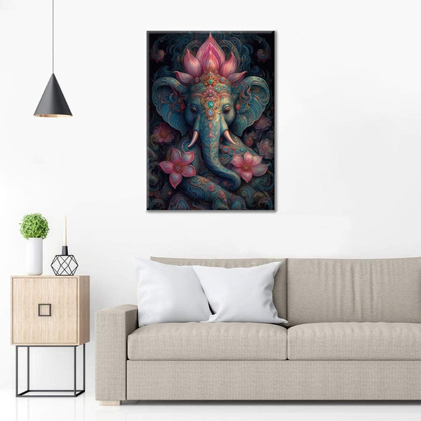 An elephant in Indian - Paint by Numbers