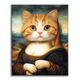 Mona Lisa Cat - Paint by Numbers