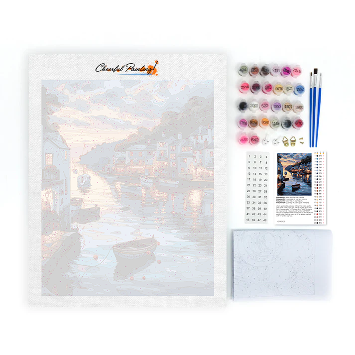 Sunset Town - Peinture par numéros